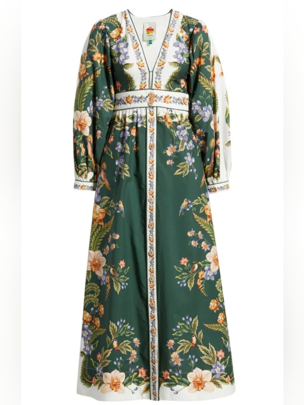 Farm Rio Midi Cotton Dress - Picture 3 of 7